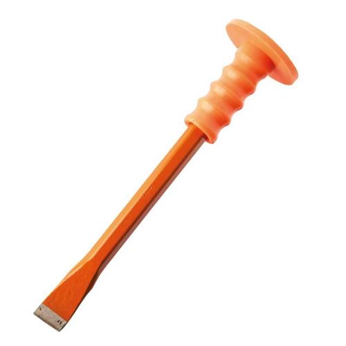 Generic Heavy-Duty Flat Cold Chisel with Hand Guard Protector – Orange - image 2