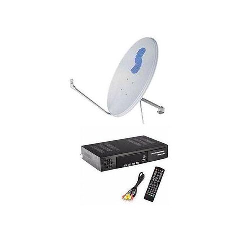 Generic Strong Free-to-Air Satellite Dish Kit (Combo Decoder) - White