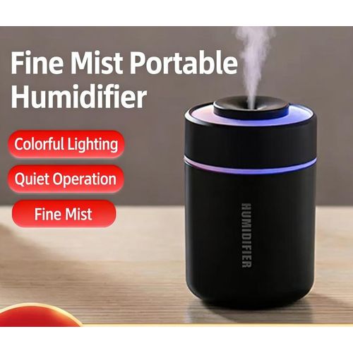 product_image_name-Generic-Portable Ultrasonic Humidifier with 7-Color Light – Fast, Quiet & Customizable Moisture-black-1