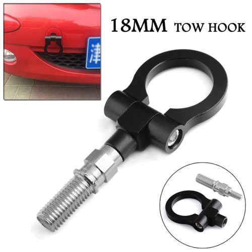 Shop Generic 18mm Tow Hook Ring JDM Red Aluminium Alloy Strap Ring Front  Rear Racing Turbo #Gold Black (black) Online