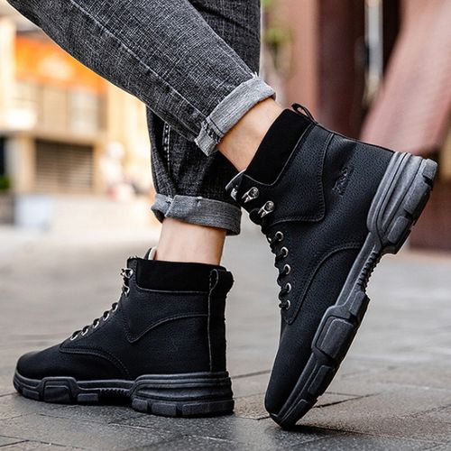 Shop Fashion Men's High Top Martin Heel Boots Casual Comfortable ...