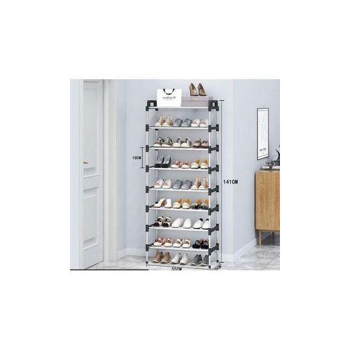 White Label Metal Shoe Rack - Sliver