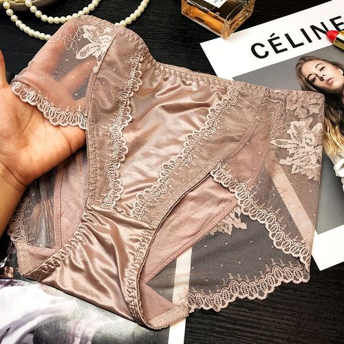 Shop Generic Luxury Sexy Underwear Satin Modal Mid to High Waist Super  Stretch s Online