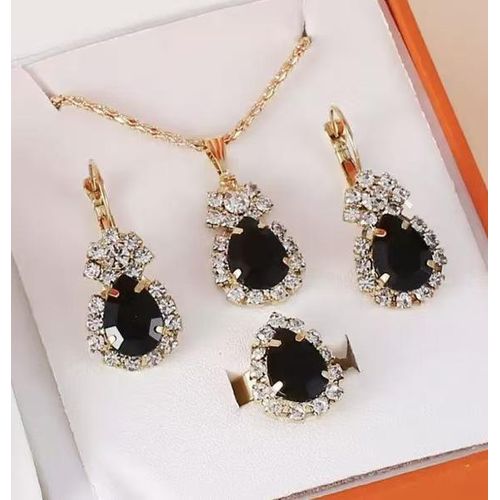 product_image_name-General-HIBUY Fashion Elegant Ladies Wristwatch Quartz Watch & Necklace & Earrings & Ring Set-2