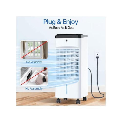 product_image_name-White Label-65W 5L 3 Adjustable Speed Portable Air Cooler With Remote Control KD3072 (L9.45 x W10.63 x H21.26)inch-3