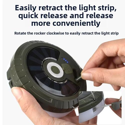 Generic Rechargeable Solar String Light, Waterproof Camping Lamp - image 5
