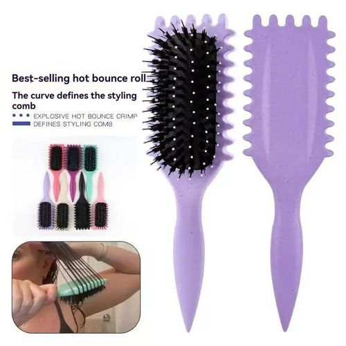 product_image_name-MATIHO-MATIHO Anti-static cleaning detangling styling air cushion comb - Pink-5