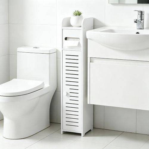 Generic Bathroom Bathroom Storage Rack Storage Cabinet Movable Storage Cabinet - image 3