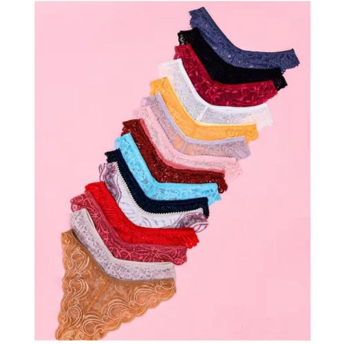 White Label 3 Pieces Of Lace Panties Set - Multicolor - image 2