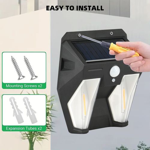 product_image_name-Generic-Energy-Efficient Solar Wall Light - Dual Bulb, 3 Modes, Motion Sensor-6