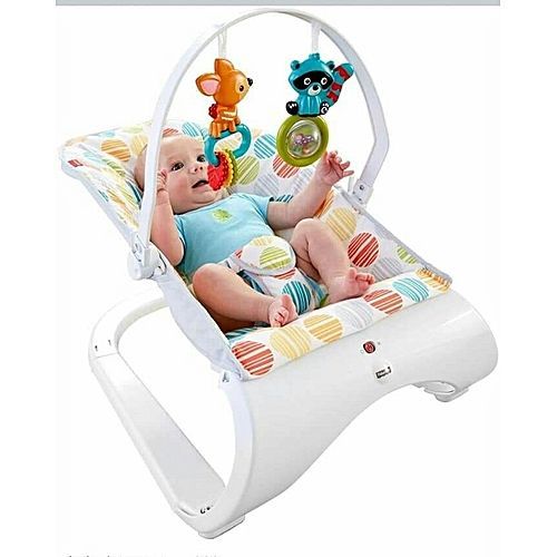 Shop White Label Baby Bouncer - White 