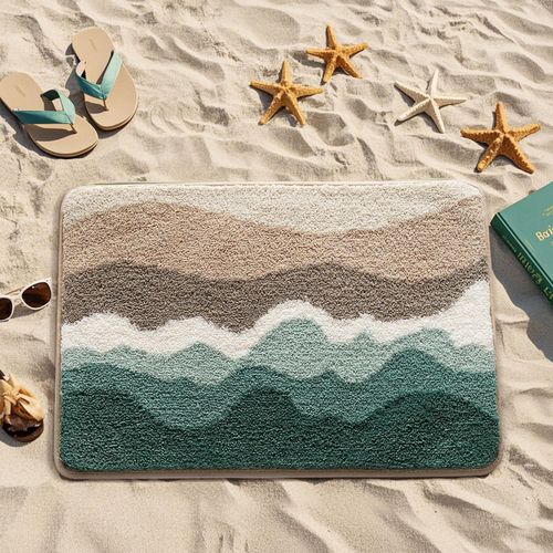 product_image_name-Generic-Beach-themed bathroom rug, non-slip bath mat, ultra-soft, washable, absorbent, and quick-drying.-5