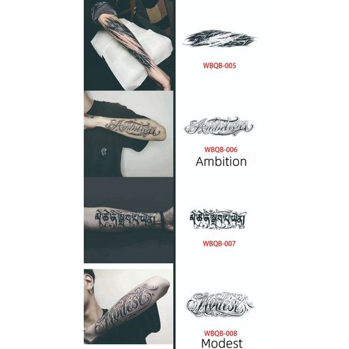 product_image_name-Generic-Temporary Tattoos Juice Tattoo Stickers Herbal Semi-permanent Waterproof Non-reflective Male Small Arm Flower Arm Personalized Lasting High Graded-3