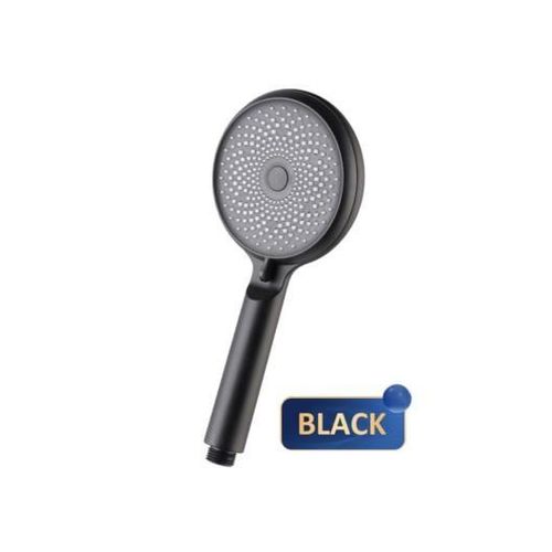 White Label High-Pressure Waterfall Silicone Handheld Showerhead (L4.33 x W9.84)inch - Black - image 2