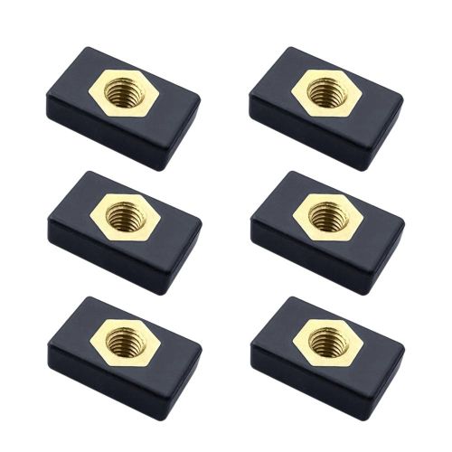 Shop 915 Generation 6Pcs M6 Copper Sliding Nut Side Mount Slide Track Rail  Fishing Rod Pole Holder Mounting Base for Kayak Boat Canoe Online