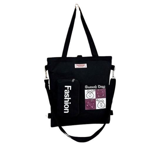 product_image_name-Fashion-Ladies Tote Bags Shoulder Bags-Black-1
