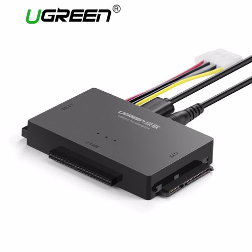 Shop Ugreen USB to IDE Converter, USB 3.0 to SATA and IDE, Hard Drive for 2.5/3.5 IDE,SATA HDD SDD,CD/DVD ROM CD-RW,COMBO,DVD-RW.DVD-RAM with 12V2A power adapter and 4pin Power Cable ,with