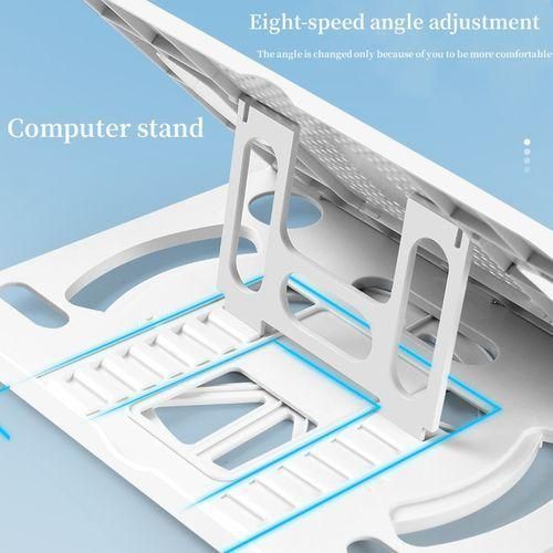 Generic Laptop/Tablet Stand, 360 Degree Rotation, Foldable Holder - White - image 2