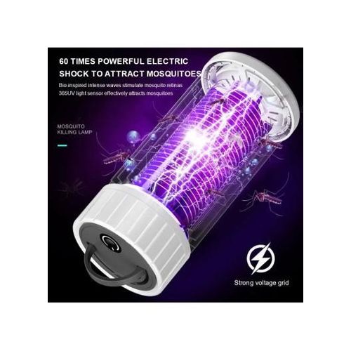 product_image_name-White Label-Killer Lamp Insect Repellent Lure Trap (D2.55 x H5.7)inch - Grey-3