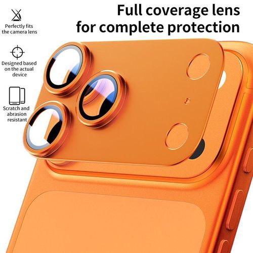 Generic For iPhone 17 Pro Max Armor Full-Coverage Frosted Metal Camera Lens Ring Film(Silver) - image 8