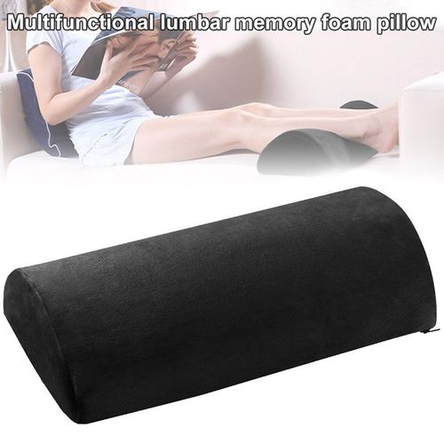 Half Moon Bolster Semi-Roll Pillow Ankle Knee Support Leg Elevation Back  Lumbar Neck Pain Relief