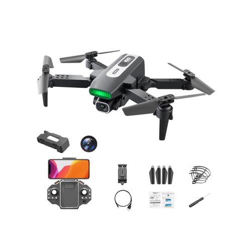 product_image_name-Generic-Quadcopter Mini Foldable 4CH RC Drone - HD Single-Lens Remote Control LED RC - With 1 Battery- Black-1