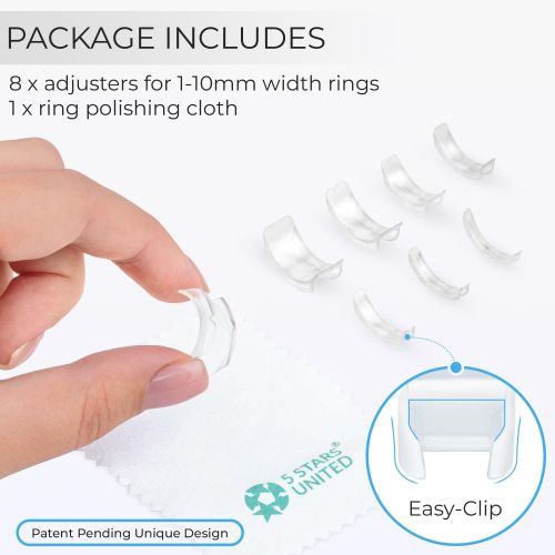 Ring Sizer Adjuster for Loose Rings 12 Pack 2 Sizes for Different