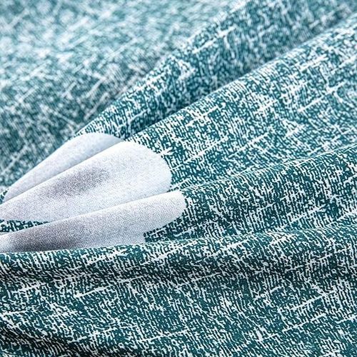 Generic King Size Bed Sheet Set 4-Piece - Soft Green Botanical Pattern Bedding (1 Sheet + 3 Pillowcases) - Ideal for Home Decor - image 5
