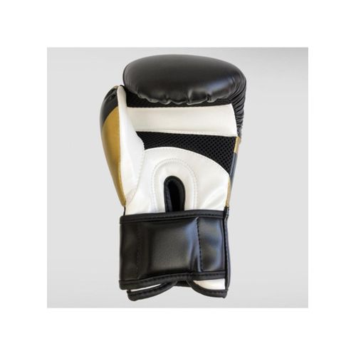 product_image_name-White Label-Karate Sanda Taekwondo Boxing Gloves Finger Hand Protection PU Mittens, 8oz - Black-2