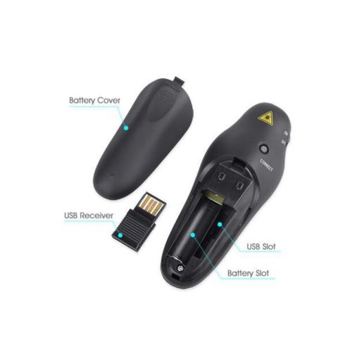product_image_name-Generic-2.4GHz Wireless Presenter Laser Pointer With USB Receiver For PowerPoint Control - Black-7
