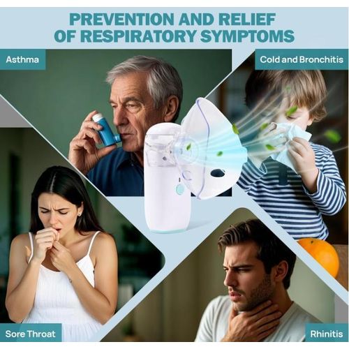 product_image_name-Generic-Home Nebulizer Machine Portable Handheld Atomizer Nebuliser Inhalator Adult Children - 3 Speeds - Rechargeable-2