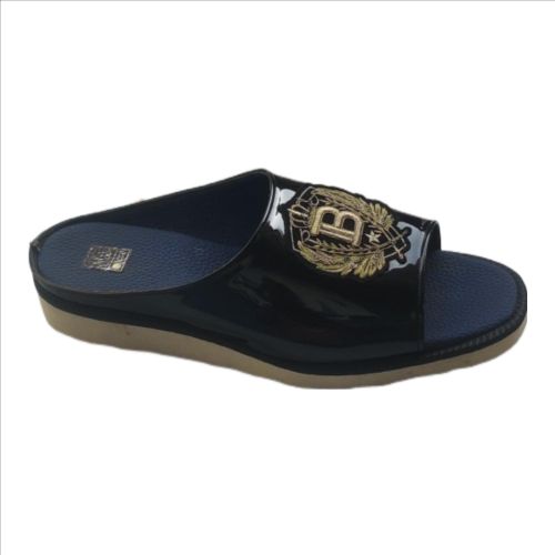 product_image_name-Generic-Men's Casual Mirror Leather Half-Shoes - Black-4