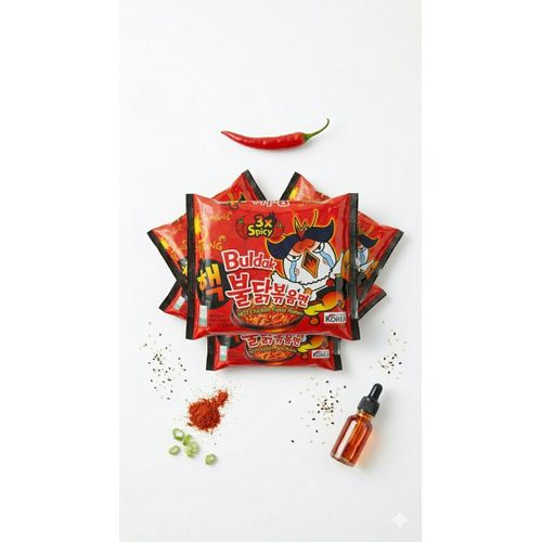 product_image_name-Samyang-Buldak 3X Spicy Hot Chicken Flavor Ramen – 5 Pack (Extreme Korean Instant Noodles 5-in-1)-1