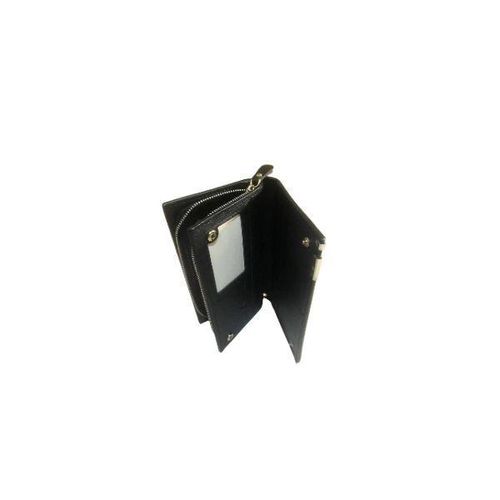 product_image_name-White Label-Executive Long Leather Wallet - Black-2