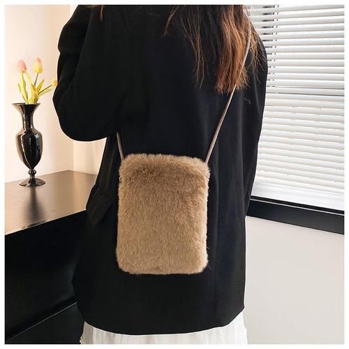 product_image_name-HUAHUA-Popular plush bag crossbody bag mini phone square bag outdoor small bag fashionable storage versatile niche-6