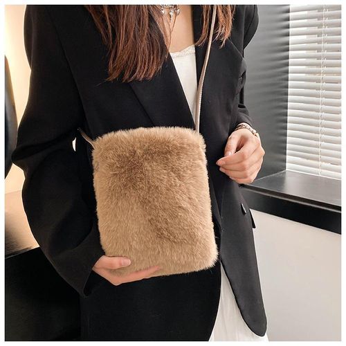 product_image_name-HUAHUA-Popular plush bag crossbody bag mini phone square bag outdoor small bag fashionable storage versatile niche-8