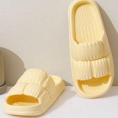 product_image_name-Generic-1 pair Pillow Slippers for Women and Men Non Slip Quick Drying Shower Slides Bathroom Sandals Ultra Cushion Thick Sole-7