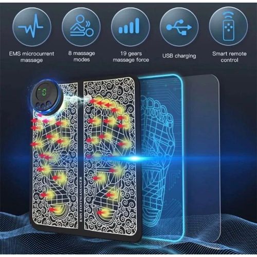 Generic Electric Foot Massager Pad Blood Circulation Muscle Stimulator Mat - image 2