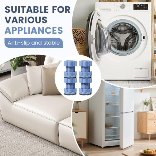 Generic Universal Washing Machine Heightening Pad Anti Vibration Riser Pads Adjustable Washer Dryer Leveling Stand - image 5