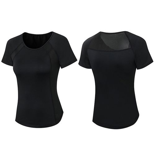 Buy TRASAWomen's Solid Tech Stretch Short-Sleeve Round-Neck Gym Sports Wear  T-Shirt - Available Sizes - S, M, L, XL, 2XL Online at desertcartINDIA