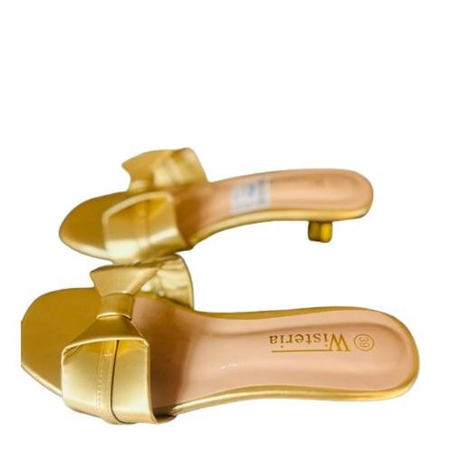 product_image_name-Fashion-Women Elegant Heel Slippers-Gold-6