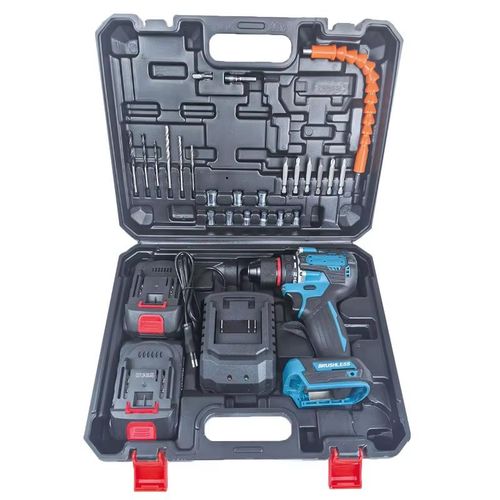 Generic Portable C-ordless Impact Drill Electric Screwdriver Kit, Multifunctional Brushless Hand Drill Kit - image 2