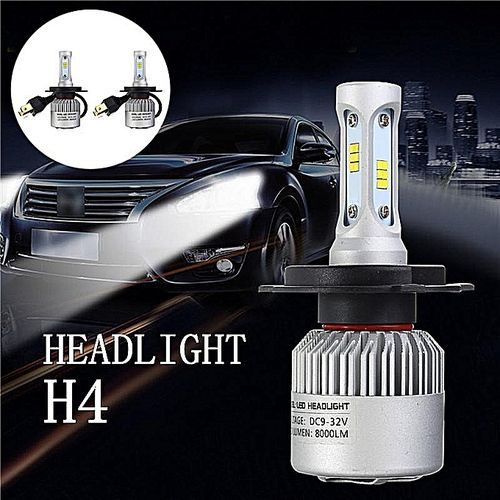 H4 Hi/Low Dual Beam LED Headlight Kit - 6000K 8000LM with