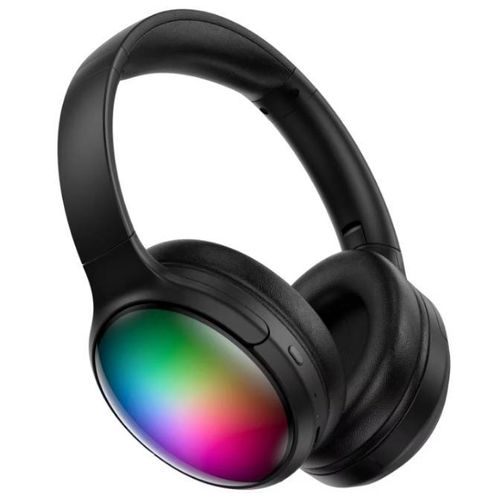 product_image_name-AD-Lightning LED Wireless Bluetooth Headphones For Music,Gaming and Calls - Black -1