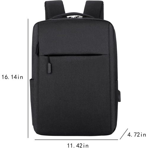 product_image_name-Generic- Laptop Backpack 15.6 Inch, Business Slim Durable Travel Backpacks with USB Charging Port, College Computer Bag Gifts for Men and Women Fits Notebook-2