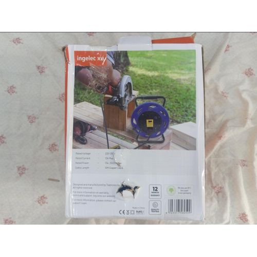 product_image_name-Generic-Heavy Duty Cord Reel Extension Board,50Meters(Red/Black)-4