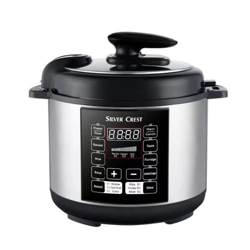 product_image_name-SILVER CREST- 6L Digital Multi-Functional Smart Pressure Cooker - 1000W - Black & Silver-1