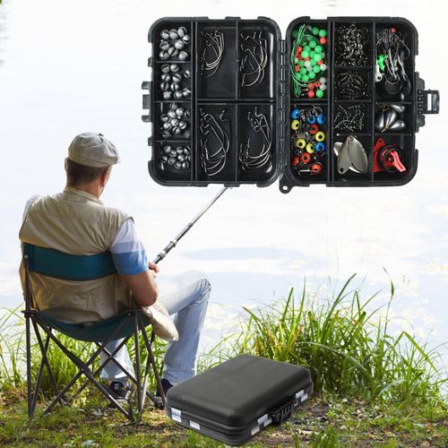product_image_name-Generic-A 188-piece fishing accessory set, including bait, swivels, and rig accessories.-5