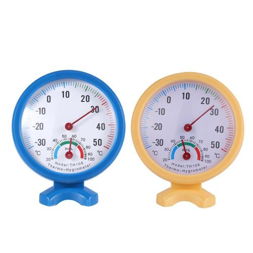 Shop Generic Mini Round Clock Shaped Indoor Outdoor Hygrometer