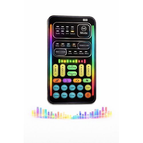 product_image_name-Generic-I9 Sound Card Voice Changer – Live Streaming Audio Interface, Bluetooth Voice Effects Mixer for Phone/PC-1